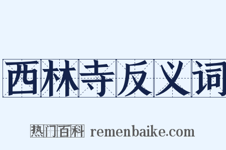 西林寺反义词是什么意思的图片